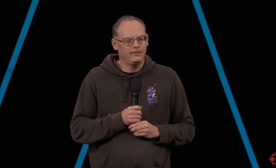 Tim Sweeney speaks at Unreal Fest Seattle.