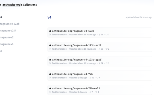 Open Collective Releases Magnum/v4 Series Models From 9B to 123B Parameters