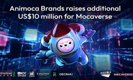 Animoca Brands has raised $10 million for Mocaverse.