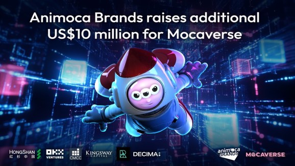 Animoca Brands has raised $10 million for Mocaverse.