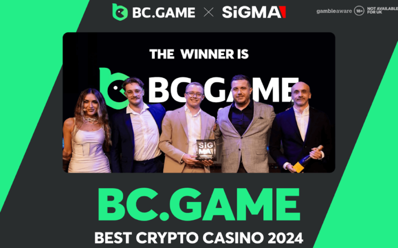 BC.GAME Celebrates Third Consecutive Win at the SiGMA Global Gaming Awards With 2024 Best Crypto Casino Title