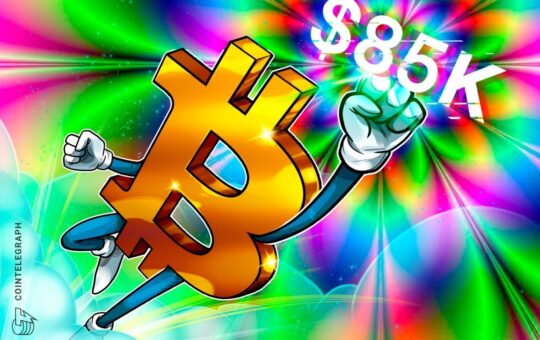 Bitcoin hits new $85K high, with just 17% left for BTC $100K record