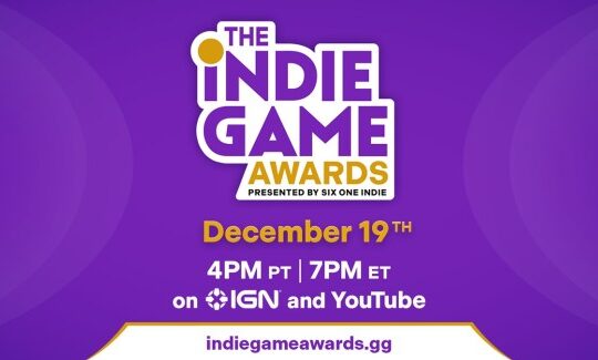 The Indie Game Awards are coming on