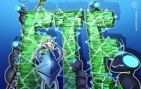 ‘Ethereum is starting to catch a bid’ — US ETFs hit record $295M inflow