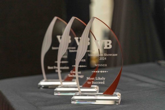 The awards presented to the winners of the 2024 VB Innovation Showcase. at Transform. Credit: Christopher C. Lee/Photomochi Studio