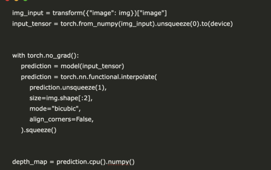 A Code Implementation of Monocular Depth Estimation Using Intel MiDaS Open Source Model on Google Colab with PyTorch and OpenCV