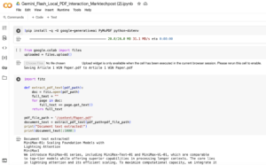 A Code Implementation to Build an AI-Powered PDF Interaction System in Google Colab Using Gemini Flash 1.5, PyMuPDF, and Google Generative AI API