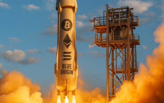 Jeff Bezos' Blue Origin now accepts Bitcoin, Ether, and Solana for New Shepard trips