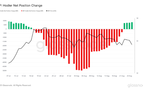 XRP HODLer Net Position Change