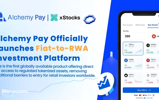 Alchemy Pay Launches Fiat-to-RWA Platform With Visa, Mastercard, and xStocks Support, Bringing Wall Street to Users Worldwide