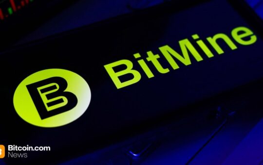 Bitmine ETH Holdings Exceed 2.4 Million Tokens Worth 2% of ETH Supply