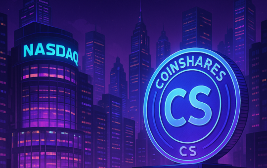 CoinShares btc btcusd nasdaq
