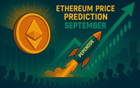 Ethereum Price Prediction in September as Traders Watch PEPENODE as Next 1000x Crypto