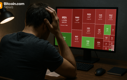 Bitcoin Mining Stocks Plunge as $1.65 Trillion Is Wiped From US Equities