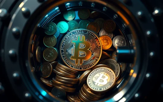 AI generated image of Bitcoin