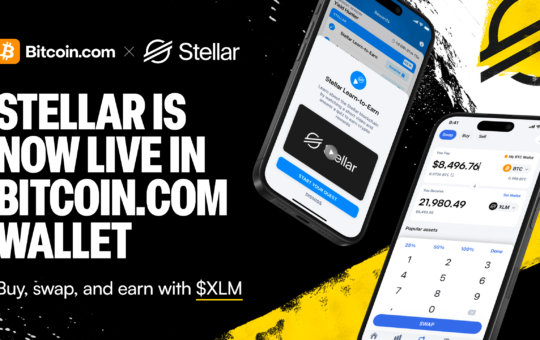 Bitcoin.com Wallet Integrates Stellar Blockchain, Expanding Access to Fast, Low-Cost Payments and DeFi