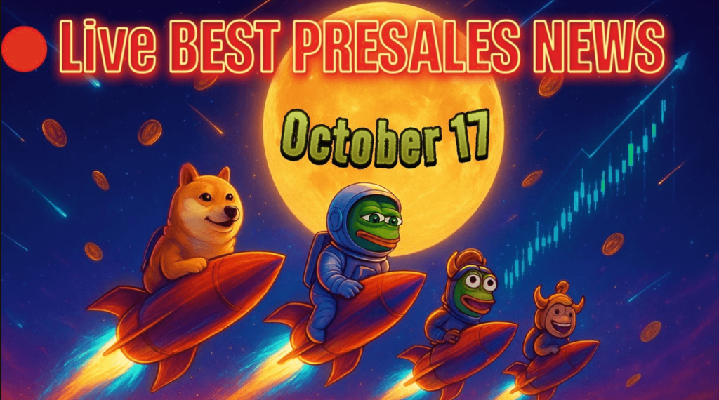 Best Presales News Live Today: Latest Updates on Early Crypto Projects with 10x Potential (October 17)