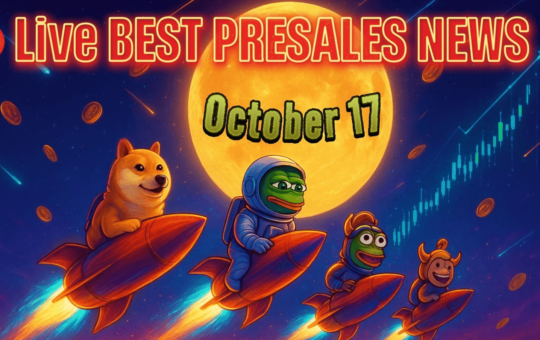 Best Presales News Live Today: Latest Updates on Early Crypto Projects with 10x Potential (October 17)