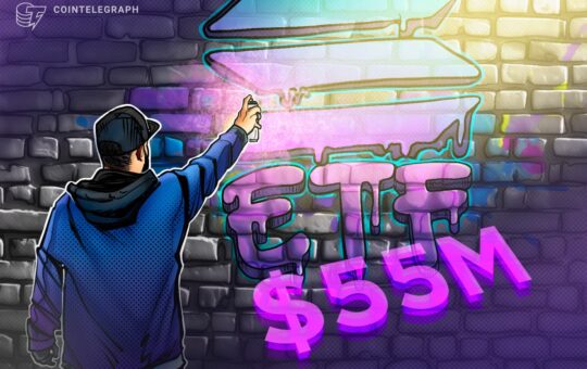 Bitwise Solana Staking ETF Sees $55M Trading Volume on Debut