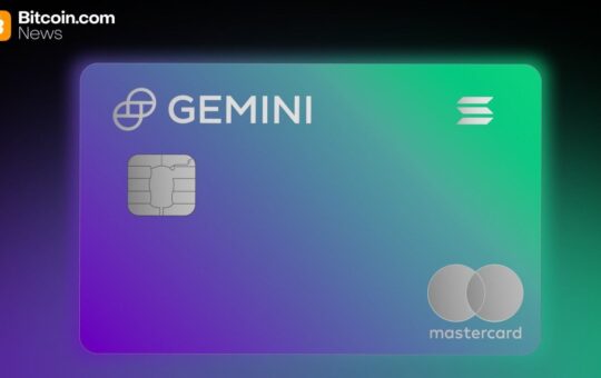 Gemini Builds Momentum After XRP Success With New Solana Credit Card
