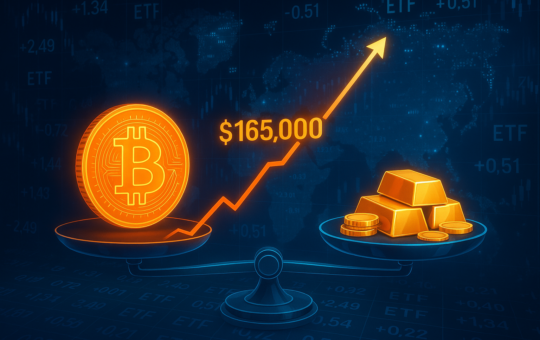 JPMorgan sees Bitcoin climbing to $165,000 by year-end, citing gold valuation gap