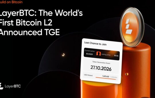 LayerBTC Hit $1.4M and Announced Listing Date for 27th October: How Layer 2 Can Help Bitcoin to Hit New ATH