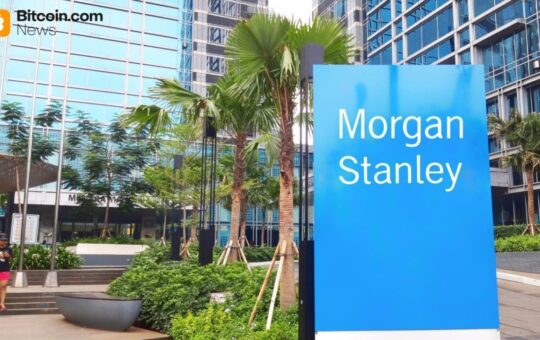 Morgan Stanley Committee Recommends up to 4% Crypto Allocation Based on Investor Risk Profile