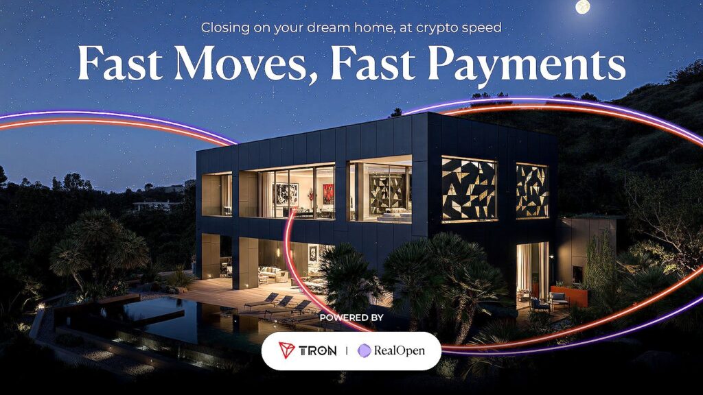 TRON and RealOpen Launch $50,000 Holiday Campaign to Power Luxury Real Estate Purchases With USDT on TRON