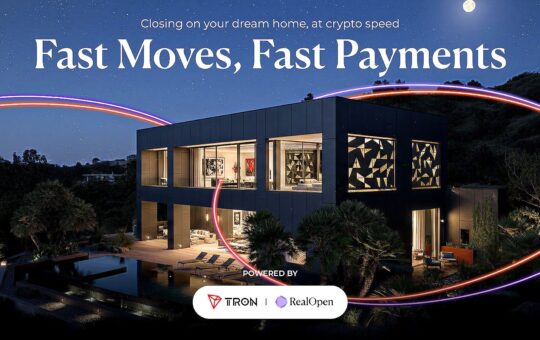 TRON and RealOpen Launch $50,000 Holiday Campaign to Power Luxury Real Estate Purchases With USDT on TRON