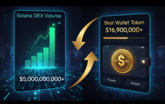 Solana DEX Volume Hits $5B as Best Wallet Token Surpasses $16.9M