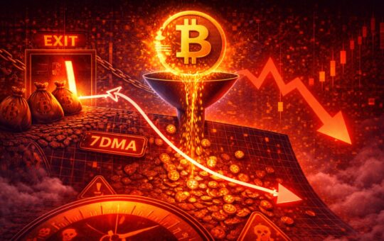 Bitcoin Capital Continues to Exit: Why A Negative 7dMA Signals A High-Risk Regime