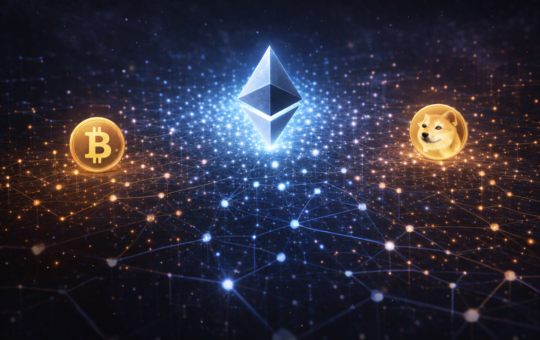 Bitcoin, Ethereum, Dogecoin