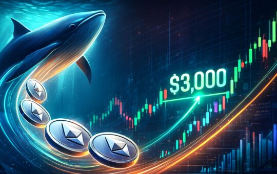 Ethereum Whale Redistribution Continues: Moves 5,000 ETH As Price Reclaims $3K Level