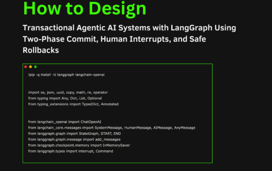 How to Design Transactional Agentic AI Systems with LangGraph Using Two-Phase Commit, Human Interrupts, and Safe Rollbacks