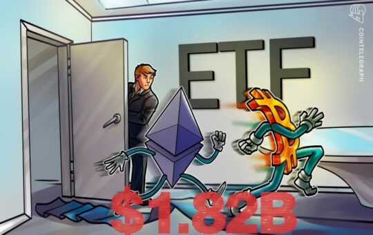 Bitcoin And Ether ETFs Post $1.82B Outflows Across Trading Week