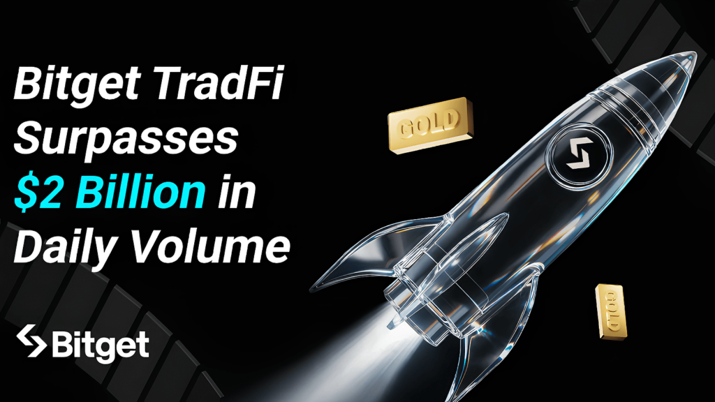 Bitget TradFi Surpasses $2 Billion in Daily Volume as Gold Trading Activity Surges
