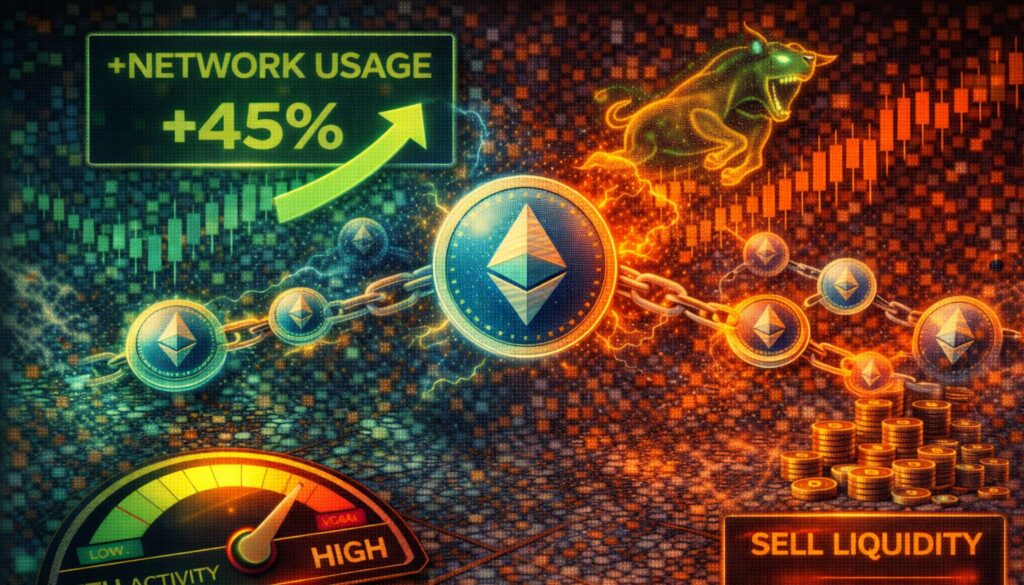 Ethereum Network Usage Jumps Nearly 45% As Bulls Push to Reclaim Higher Levels