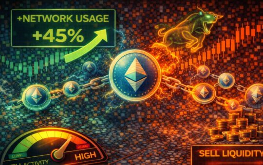 Ethereum Network Usage Jumps Nearly 45% As Bulls Push to Reclaim Higher Levels