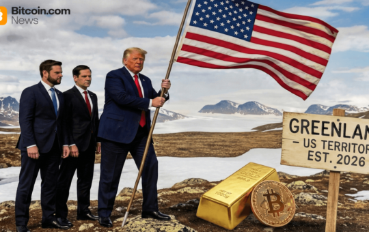 Gold Breaks Records, Bitcoin Nosedives After Trump’s Renewed Greenland Annexation Push