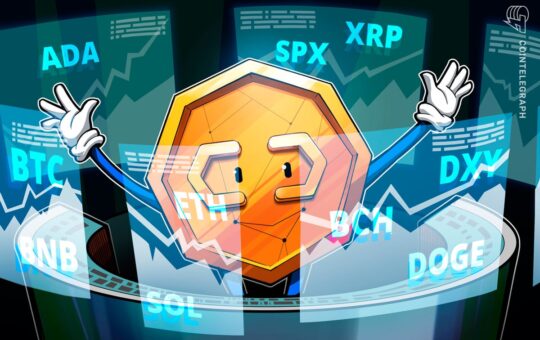 Price predictions 1/5: SPX, DXY, BTC, ETH, XRP, BNB, SOL, DOGE, ADA, BCH