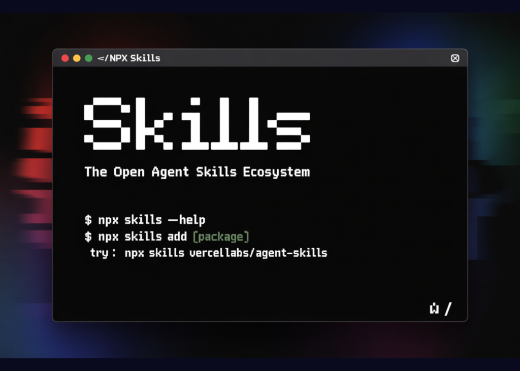Vercel Releases Agent Skills: A Package Manager For AI Coding Agents With 10 Years of React and Next.js Optimisation Rules