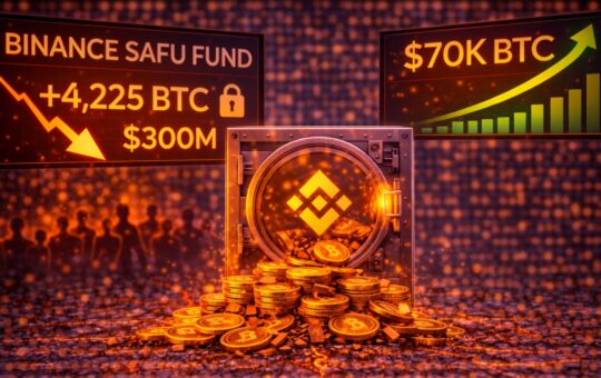 Binance SAFU Fund Adds 4,225 Bitcoin ($300M) As Price Reclaims $70K Level