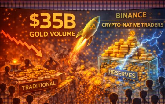 Binance Surpasses $35B In Gold Volume As Crypto-Native Traders Disrupt Traditional Commodity Desks