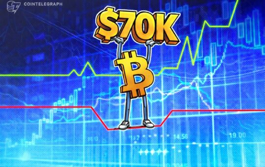 Bitcoin Bears Cap BTC At $70K Despite Negative Funding