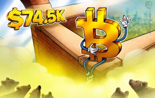 Bitcoin Bull Market May Restart If $74.5K Is Broken