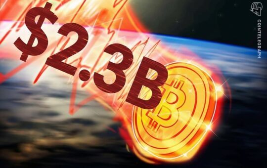 Bitcoin Posts $2.3B Loss In Historic Capitulation Event