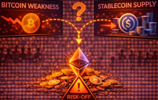 Bitcoin Weakness Persists: Stablecoin Supply Signals Risk-Off Environment