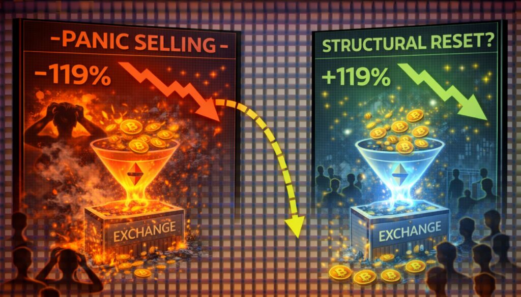 Ethereum Exchange Deposits Hit A Six-Month High: Panic Selling Or Structural Reset?