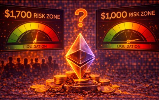 Ethereum Faces Liquidation Zones: Large Holders Cluster Risk Levels Between $1,700 And $1,000
