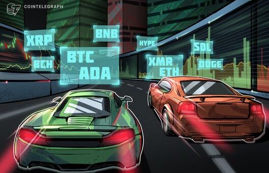 Price predictions 2/25: BTC, ETH, XRP, BNB, SOL, DOGE, BCH, ADA, HYPE, XMR
